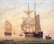 Mellen, Mary Blood Taking in Sails at Sunset Spain oil painting artist